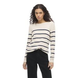 блуза,дамски,пуловери,дамски,плетени,дрехи,vila,ril,sweater,white,(super,light,natural,melan,detail,total,eclipse)