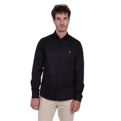 Риза с дълъг ръкав The time of bocha Gabardine long sleeve shirt - Black (Black) риза,с,дълъг,ръкав,мъжки,ризи,the,time,of,bocha,gabardine,long,sleeve,shirt,black,(black)