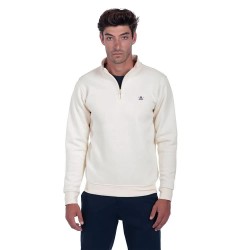 Блуза The time of bocha QI1S02 half zip sweatshirt - Beige (Beige) блуза,мъжки,пуловери,the,time,of,bocha,qi1s02,half,zip,sweatshirt,beige,(beige)