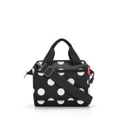 чанти,за,през,рамо,reisenthel,allrounder,cross,crossbody,black,(dots,white)