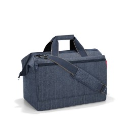 други,аксесоари,reisenthel,allrounder,l,pocket,bag,blue,(herringbone,dark,blue)