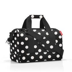други,аксесоари,reisenthel,allrounder,m,bag,black,(dots,white)