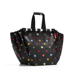 Пазарска чанта Reisenthel Easyshoppingbag 30L Shopper Bag - Black (Dots) пазарска,чанта,всички,чанти,reisenthel,easyshoppingbag,30l,shopper,bag,black,(dots)