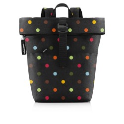 други,аксесоари,reisenthel,rolltop,backpack,black,(dots)