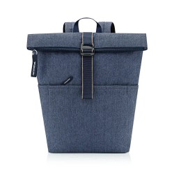 други,аксесоари,reisenthel,rolltop,backpack,blue,(herringbone,dark,blue)
