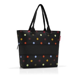 пазарска,чанта,всички,чанти,reisenthel,shopper,e1,12,18l,shopper,bag,black,(dots)