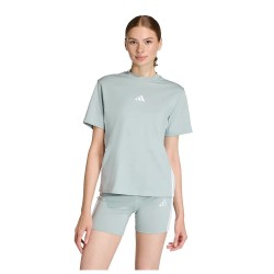 Тениска Adidas Essentials 3 Stripes Cotton short sleeve T-shirt - Grey (Wonder Sage / White) тениска,мъжки,тениски,дамски,тениски,adidas,essentials,3,stripes,cotton,short,sleeve,t,shirt,grey,(wonder,sage,white)