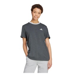 Тениска Adidas Essentials 3 Stripes Loose short sleeve T-shirt - Grey (Dark Grey Heather) тениска,мъжки,тениски,дамски,тениски,adidas,essentials,3,stripes,loose,short,sleeve,t,shirt,grey,(dark,grey,heather)