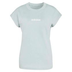 тениска,мъжки,тениски,дамски,тениски,adidas,essentials,linear,cotton,short,sleeve,t,shirt,blue,(wonder,sage,white)