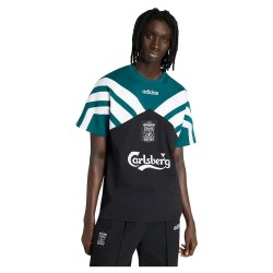 Тениска Adidas Liverpool FC 95 short sleeve T-shirt - Black (Black / Rich Green) тениска,мъжки,тениски,дамски,тениски,adidas,liverpool,fc,95,short,sleeve,t,shirt,black,(black,rich,green)