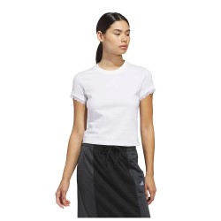 тениска,мъжки,тениски,дамски,тениски,adidas,outlined,logo,graphic,lace,on,sleeve,hems,graphic,short,sleeve,t,shirt,white,(white)