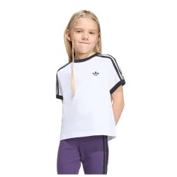 Тениска Adidas Originals 3 Stripes Loose short sleeve T-shirt - White (White / Black) тениска,мъжки,тениски,дамски,тениски,adidas,originals,3,stripes,loose,short,sleeve,t,shirt,white,(white,black)