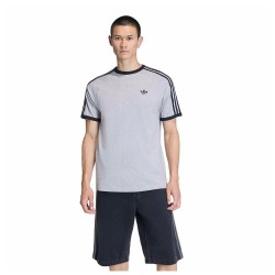 Тениска Adidas Originals 3 Stripes short sleeve T-shirt - Grey (Medium Grey Heather) тениска,мъжки,тениски,дамски,тениски,adidas,originals,3,stripes,short,sleeve,t,shirt,grey,(medium,grey,heather)