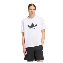 Тениска Adidas Originals Adicolor Trefoil short sleeve T-shirt - White (White / Black) тениска,мъжки,тениски,дамски,тениски,adidas,originals,adicolor,trefoil,short,sleeve,t,shirt,white,(white,black)