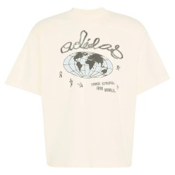 Тениска Adidas Originals Illust GFX short sleeve T-shirt - Beige (Cream White) тениска,мъжки,тениски,дамски,тениски,adidas,originals,illust,gfx,short,sleeve,t,shirt,beige,(cream,white)