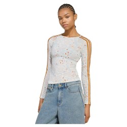 Тениска Adidas Originals Mesh Graphic long sleeve T-shirt - White (Off White / Rustic Orange) тениска,мъжки,тениски,дамски,тениски,adidas,originals,mesh,graphic,long,sleeve,t,shirt,white,(off,white,rustic,orange)