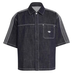 риза,с,къс,ръкав,дамски,ризи,мъжки,ризи,adidas,originals,originals,denim,button,up,short,sleeve,shirt,blue,(indigo,denim)