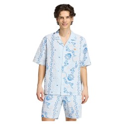 риза,с,къс,ръкав,дамски,ризи,мъжки,ризи,adidas,originals,resort,short,sleeve,shirt,blue,(blue)