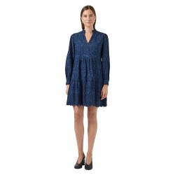 рокля,дамски,поли,и,рокли,yas,holi,long,sleeve,short,dress,blue,(sargasso,sea)