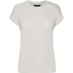 Тениска Vero moda Brianna short sleeve T-shirt - White (Snow White / Detail Solid) тениска,мъжки,тениски,дамски,тениски,vero,moda,brianna,short,sleeve,t,shirt,white,(snow,white,detail,solid)
