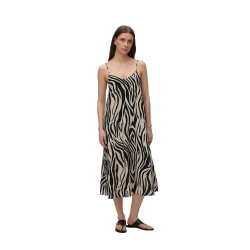 Рокля Vero moda Jesmilo Calf sleeveless midi dress - White / Black (Silver Lining / AOP Sina Zebra Black) рокля,дамски,поли,и,рокли,vero,moda,jesmilo,calf,sleeveless,midi,dress,white,black,(silver,lining,aop,sina,zebra,black)