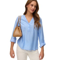 дамски,блузи,vero,moda,kaja,long,sleeve,blouse,blue,(vista,blue,stripes,sandra)