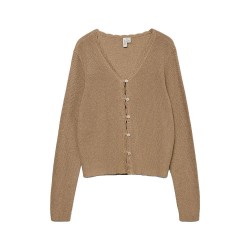 Жилетка Vero moda Lexie Shine cardigan - Brown (Silver Mink / Detail W Dtm Lurex) жилетка,мъжки,пуловери,дамски,пуловери,vero,moda,lexie,shine,cardigan,brown,(silver,mink,detail,w,dtm,lurex)