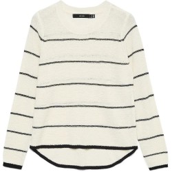 блуза,мъжки,пуловери,дамски,пуловери,vero,moda,nuevocharity,sweater,beige,(birch,stripes,w,black)