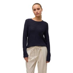 сако,дамски,пуловери,дамски,плетени,дрехи,vero,moda,nuevocharity,sweater,blue,(navy,blazer,detail,solid)