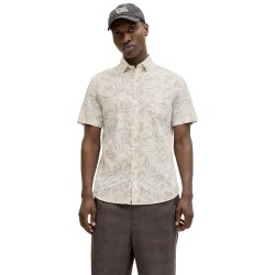 Риза с къс ръкав Jack & jones Ethan short sleeve shirt - Beige (Cloud Dancer / Print Flower AOP) риза,с,къс,ръкав,дамски,ризи,мъжки,ризи,jack,&,jones,ethan,short,sleeve,shirt,beige,(cloud,dancer,print,flower,aop)