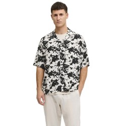 риза,с,къс,ръкав,дамски,ризи,мъжки,ризи,jj,rebel,blossom,resort,short,sleeve,shirt,white,black,(black)