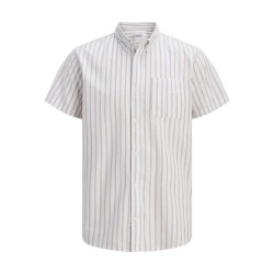 риза,с,къс,ръкав,дамски,ризи,мъжки,ризи,jj,rebel,keith,oxford,short,sleeve,shirt,white,(white,stripes,crockery)