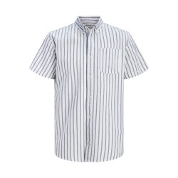 риза,с,къс,ръкав,дамски,ризи,мъжки,ризи,jj,rebel,keith,oxford,short,sleeve,shirt,white,(white,stripes,navy,blazer)