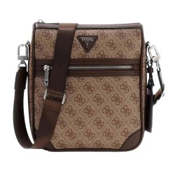 Guess Milano 2 crossbody - Brown (Beige / Cognac) всички,чанти,guess,milano,2,crossbody,brown,(beige,cognac)