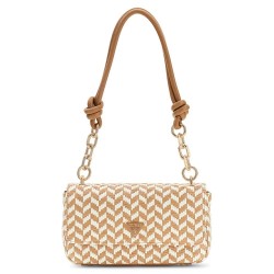 Чанта за през рамо Guess Tessi shoulder bag - Beige (Cognac Multicolor) чанта,за,през,рамо,всички,чанти,guess,tessi,shoulder,bag,beige,(cognac,multicolor)
