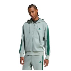 поларена,блуза,мъжки,пуловери,adidas,essentials,3,stripes,fleece,full,zip,sweatshirt,green,(wonder,sage,collegiate,green)
