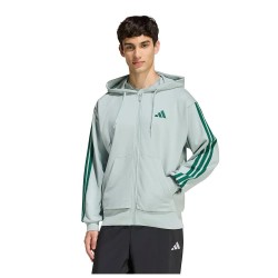 блуза,мъжки,пуловери,adidas,essentials,3,stripes,french,terry,full,zip,sweatshirt,grey,(wonder,sage,collegiate,green)