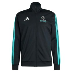 Блуза Adidas Mercedes-AMG Petronas F1 Team DNA full zip sweatshirt - Black (Black / Semi Mint Rush) блуза,мъжки,пуловери,adidas,mercedes,amg,petronas,f1,team,dna,full,zip,sweatshirt,black,(black,semi,mint,rush)