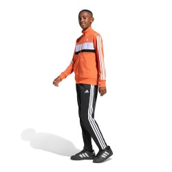 Анцуг Adidas Seasonal Essentials Tiberio 3 Stripes Tricot tracksuit - Orange (Dusky Orange / White) анцуг,детски,анцузи,adidas,seasonal,essentials,tiberio,3,stripes,tricot,tracksuit,orange,(dusky,orange,white)