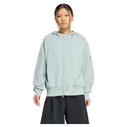 Блуза Adidas Soft Lux full zip sweatshirt - Grey (Wonder Sage) блуза,дамски,блузи,adidas,soft,lux,full,zip,sweatshirt,grey,(wonder,sage)