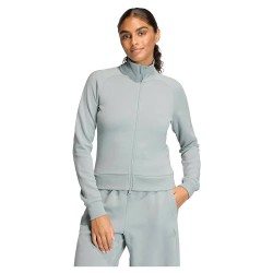блуза,дамски,блузи,adidas,soft,lux,slim,full,zip,sweatshirt,grey,(wonder,sage)