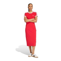 рокля,дамски,поли,и,рокли,adidas,originals,3,stripes,slim,short,sleeve,long,dress,red,(better,scarlet,white)
