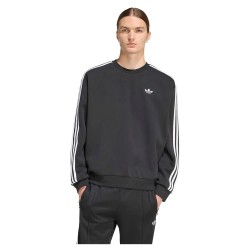 Блуза Adidas Originals Adicolor 3 Stripes Oversized Crewneck sweatshirt - Black (Black) блуза,мъжки,пуловери,adidas,originals,adicolor,3,stripes,oversized,crewneck,sweatshirt,black,(black)