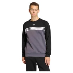 Блуза Adidas Originals Chest Stripes Crewneck sweatshirt - Grey (Aurora Onix / Black) блуза,мъжки,пуловери,adidas,originals,chest,stripes,crewneck,sweatshirt,grey,(aurora,onix,black)
