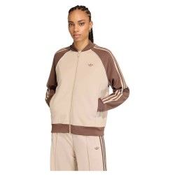 Блуза Adidas Originals SST Loose full zip sweatshirt - Beige (Stone Khaki / Stone Khaki / Wonder White) блуза,дамски,блузи,adidas,originals,sst,loose,full,zip,sweatshirt,beige,(stone,khaki,stone,khaki,wonder,white)