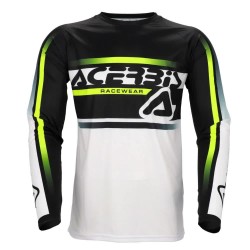 Блуза с дълъг ръкав Acerbis MX Linear Lugo long sleeve jersey - Black (Black / White) блуза,с,дълъг,ръкав,мъжки,тениски,дамски,тениски,acerbis,mx,linear,lugo,long,sleeve,jersey,black,(black,white)