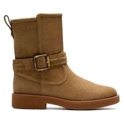 Обувки Clarks shoes Nella Mid heel boots - Brown (Dark Sand) обувки,дамски,боти,clarks,shoes,nella,mid,heel,boots,brown,(dark,sand)
