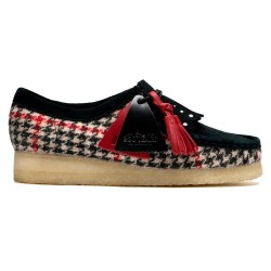 обувки,дамски,обувки,clarks,shoes,wallabee,shoes,black,(black,tweed)