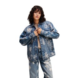 яке,мъжки,якета,дамски,якета,и,палта,karl,lagerfeld,a1w14014,relaxed,logo,denim,jacket,bleached,denim
