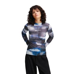 тениска,мъжки,тениски,дамски,тениски,karl,lagerfeld,a1w17039,mesh,top,long,sleeve,t,shirt,multicolor,(midnght,glitched,glass,aop)